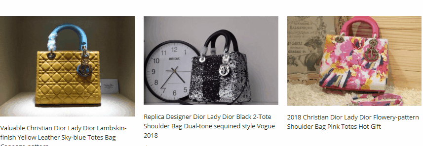 Chic dior bag clone for girls